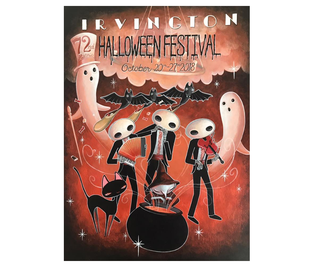 Irvington Halloween Festival Poster Design - Emma Overman